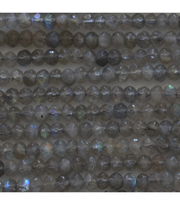 Labradorite 2.5X4 mm washer faceted - BeauMonde Bijoux