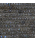 Labradorite 2.5X4 mm washer faceted