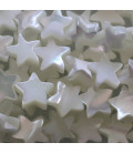 White mother-of-pearl 8 mm star