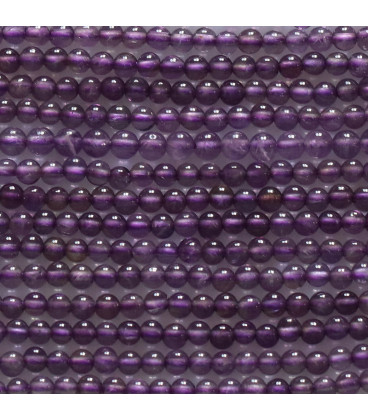 Amethyst 2 mm round bead - BeauMonde Bijoux