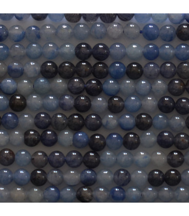 Blue aventurine 3 mm round bead - BeauMonde Bijoux