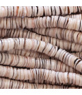 Heishi shell 4/5 mm pink gray
