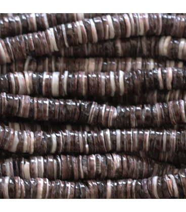 Heishi shell 4/5 mm purple oyster - BeauMonde Bijoux