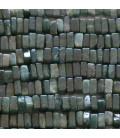 Moss agate 4x4 mm square flat stacked - BeauMonde Bijoux