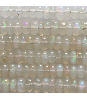 Ethiopian opal gradient thread from 2.5 mm to 3.5 mm approximately washer - BeauMonde Bijoux