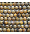 BeauMonde Bijoux - Jaspe Bumble Bee 6 mm environ naturel perle ronde Indonésie