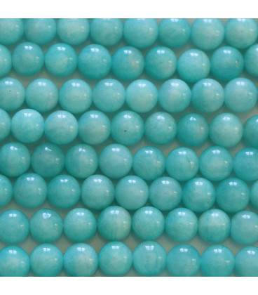 Amazonite 6 mm round bead Peru - BeauMonde Bijoux