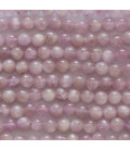 Kunzite 4 mm round bead Tanzania