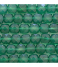 Agate verte carré facetté 8x8X8 mm Brésil