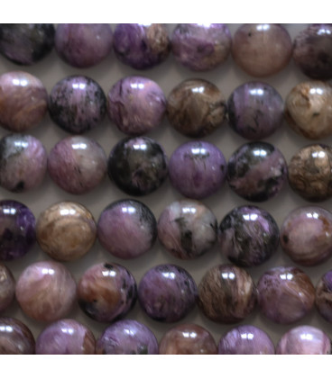 Charoite 8 mm bead - BeauMonde Bijoux