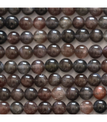 BeauMonde Bijoux - Oeil de chat 6 mm véritable perle ronde AA Inde