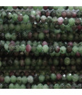 Rubyzoisite 2x3 mm rondelle facettée A+ Tanzanie