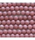 Thulite 6 mm perle ronde A Norvège