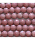 Thulite 8 mm round bead - BeauMonde Bijoux