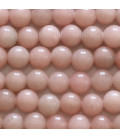Aragonite rose 8 mm perle ronde A Mexique