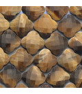 Tiger eye 13 mm faceted cross - BeauMonde Bijoux