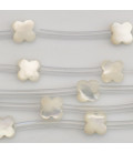 Mother-of-pearl 8 mm naive flower 4 petals
