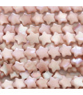 Star 8 mm pink mother-of-pearl
