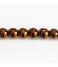 Hématite 8 mm perle ronde trou de 2 mm environ