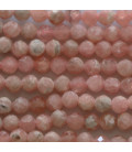 BeauMonde Bijoux - Rhodocrosite 3 mm perle ronde facettée A Argentine