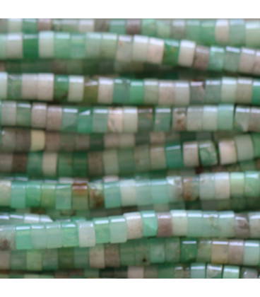 Chrysoprase 2x4 mm heishi washer - BeauMonde Bijoux