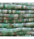 Chrysoprase 2x4 mm heishi washer