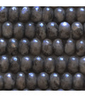 Black labradorite 5x8 mm rounded washer (larvikite)