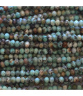 Turquoise Afrique 2X3 mm rondelle facettée A