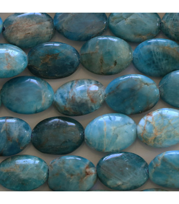 BeauMonde Bijoux - Apatite mixte 10X14 mm ovale plat A Afrique