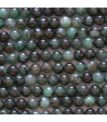 BeauMonde Bijoux - Emeraude 4mm perle ronde A Brésil