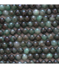 Emerald 4 mm round bead Brazil