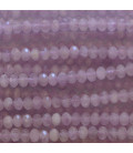 Amethyst light 3x4 mm faceted washer Madagascar