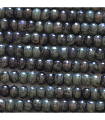 BeauMonde Bijoux - Jaspe kambaba 4x6 mm environ rondelle arrondie A Madagascar