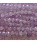 Améthyste lavande 3.5/4mm environ perle ronde facettée A Brésil