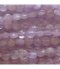 Amethyst light 6 mm faceted medallion Madagascar