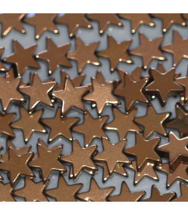 Hematite 6 mm copper star - BeauMonde Bijoux