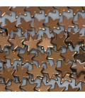 Hematite 6 mm copper star