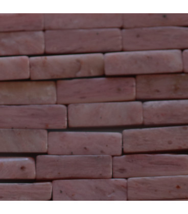 Rhodonite 4x13 mm rectangle - BeauMonde Bijoux