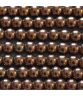 Copper hematite 6 / 6.5 mm round bead, hole of about 2.5 mm - BeauMonde Bijoux