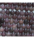 Ruby 6 mm round mixed bead Africa