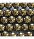 BeauMonde Bijoux - Hématite doré 10 mm environ perle ronde trou diamètre 2 mm environ