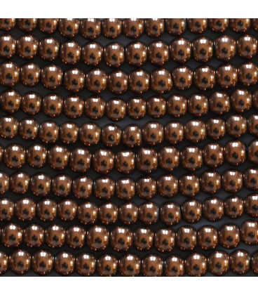 Hematite 3 mm round hole diameter 1.5 mm - BeauMonde Bijoux