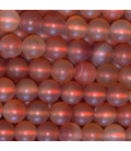 Cornaline naturelle 8 mm mixte perle ronde Madagascar
