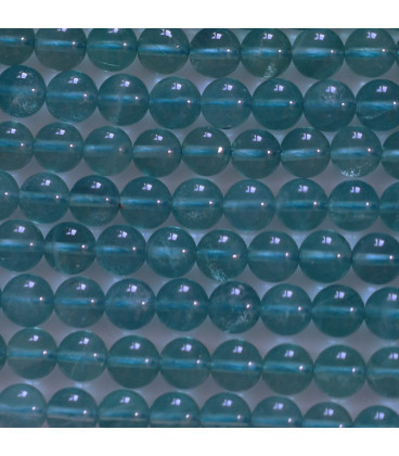 Fluorite 6 mm perle ronde bleue - BeauMonde Bijoux