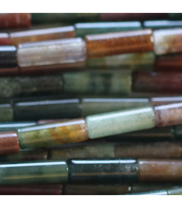 BeauMonde Bijoux - Agate Inde 4x13 mm tube arrondi