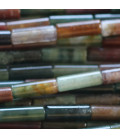 BeauMonde Bijoux - Agate Inde 4x13 mm tube arrondi