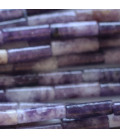Lepidolite 4x13 mm rounded tube