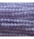 Amethyste lavande 3 mm environ perle ronde A Madagascar