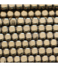 BeauMonde Bijoux - Hématite dorée 4x4 mm environ carré arrondi