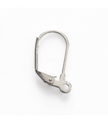 boucle d'oreille fermée 17mm acier inoxydable - BeauMonde Bijoux